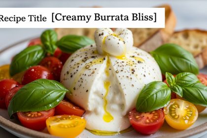 Creamy Burrata Bliss: Grilled Peaches Meet Fiery Hot Honey Drizzle