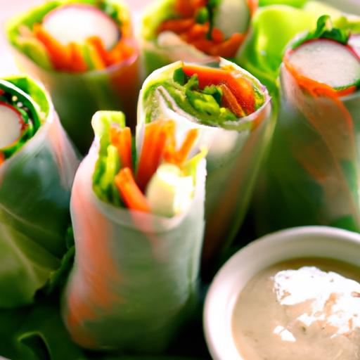 Fresh Summer Rolls Wrapped in Flavor with Peanut Sauce Dip
