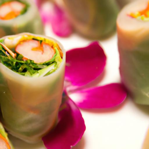 Blooming Bites: How to Make​ Edible Flower Spring Rolls