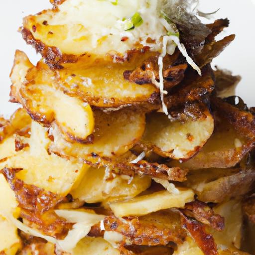 Golden Crispy Potato Stacks: A Delicious Layered Delight