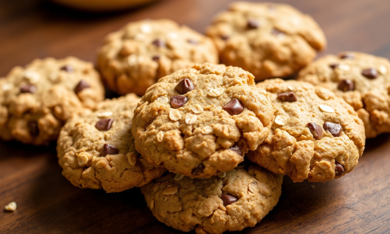 Healthy banana oatmeal cookies recipe.
