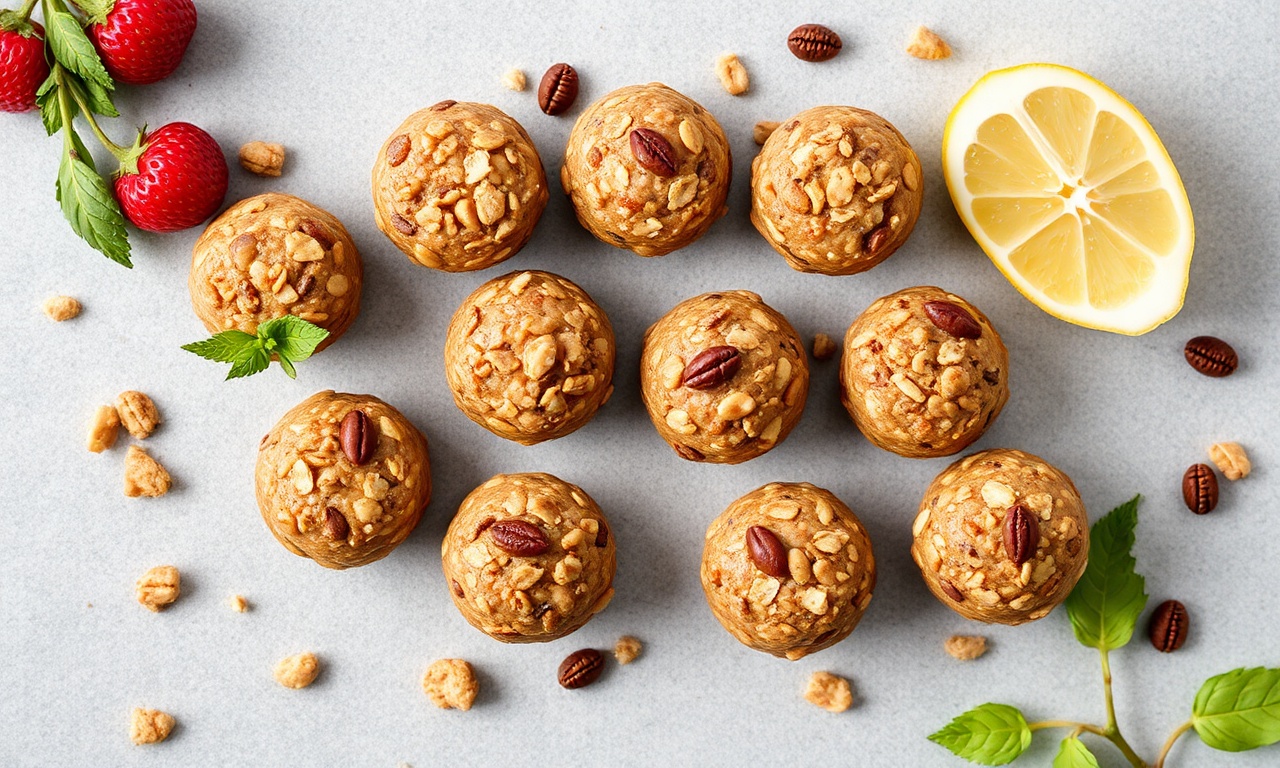 Vegan gluten-free energy bites to power up naturally.