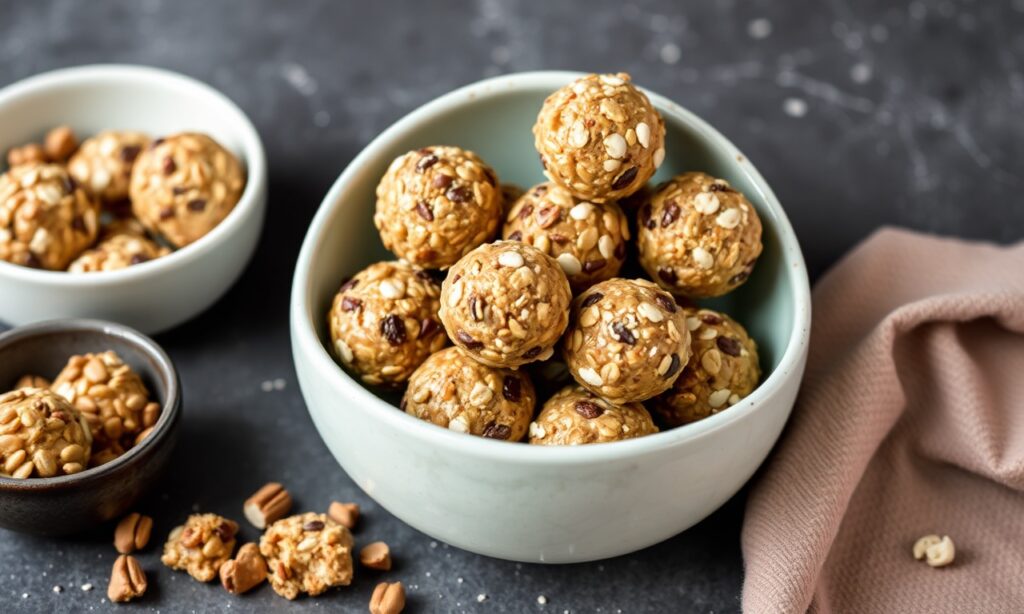 Power Up: Vegan gluten-free no-bake energy bites for clean fuel.