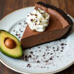 Decadent chocolate avocado pie: creamy, guilt-free, and delicious dessert.
