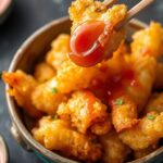 Crispy veggie tempura with perfect dipping sauce.
