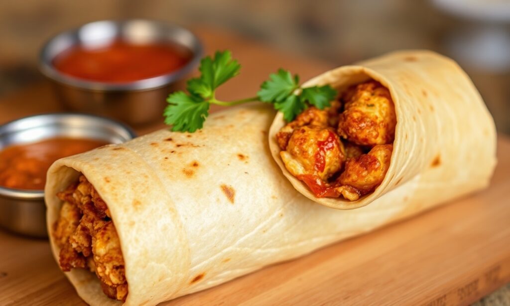 Flavorful Chicken Tikka Kathi Roll, street food story.