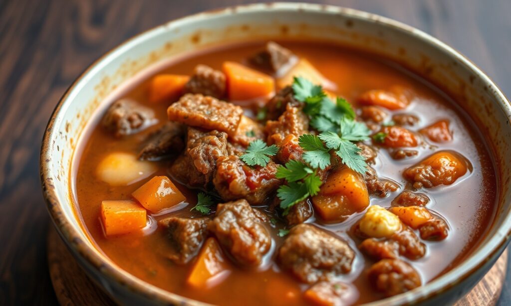 Charquicán Uncovered: Hearty Chilean beef and veggie stew, comforting cuisine.