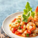 Zesty shrimp ceviche: bright, refreshing coastal delight recipe.