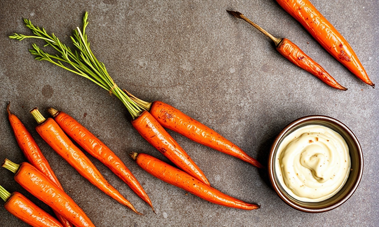 Fiery harissa roasted carrots: sweet, smoky, caramelized.