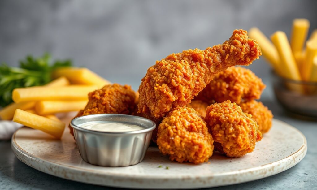 Air-fried chicken for crispy, light perfection.