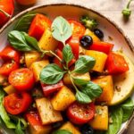 Modern ratatouille: easy floral twist on traditional dish.
