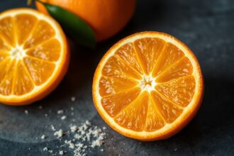 Delicious candied orange peel, a sweet and zesty delight.