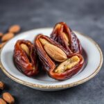 Sweet Meets dates stuffed with almond butter delight.