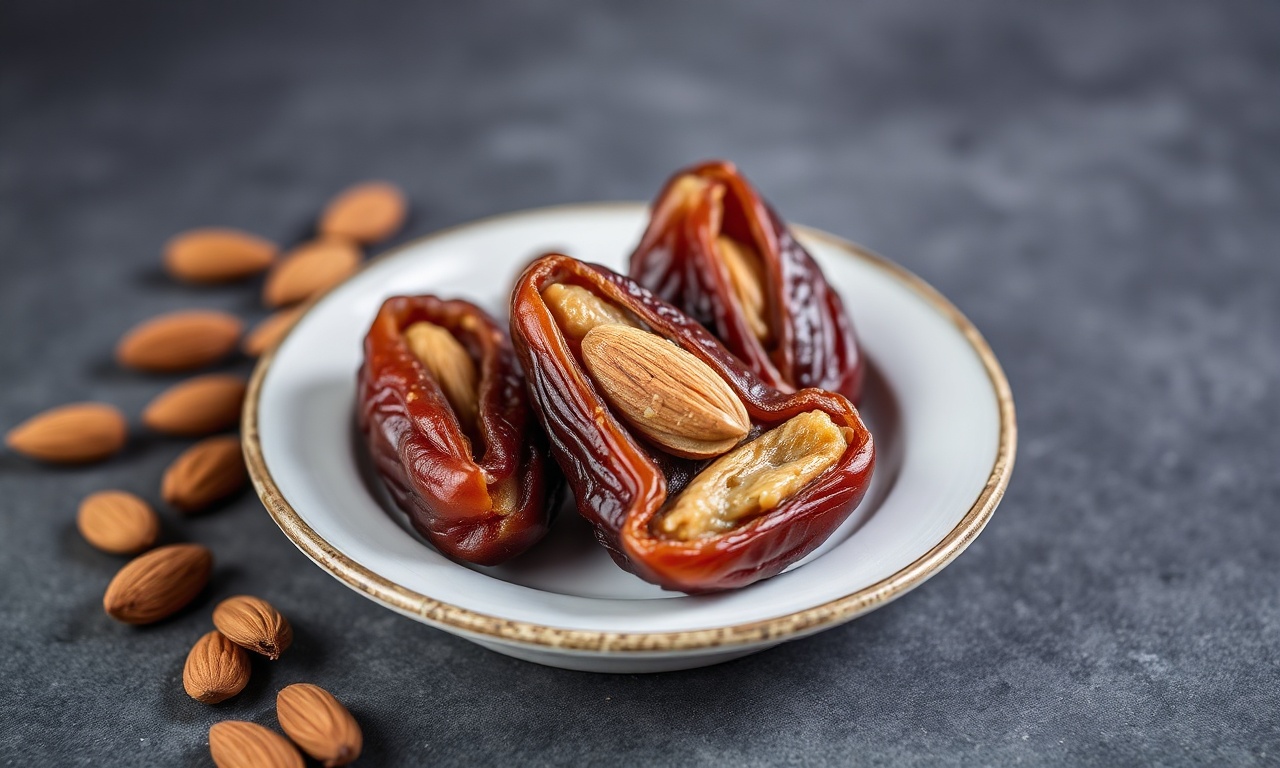 Sweet Meets dates stuffed with almond butter delight.