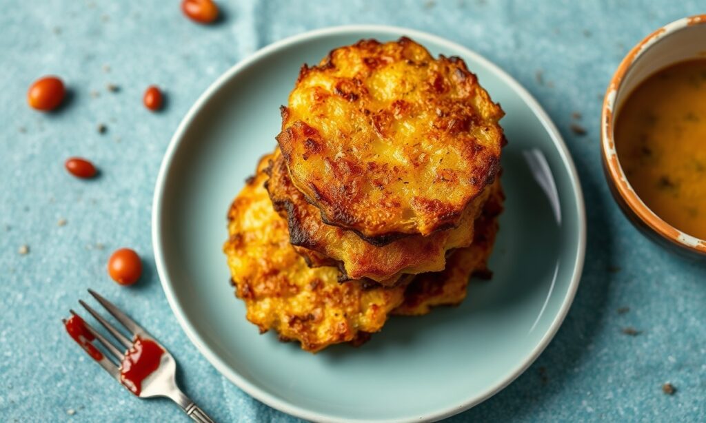 Crispy Cuban Tostones: perfect fried green plantains, salty delight.