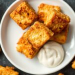Crispy air fryer tofu nuggets, healthy and easy.