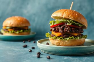 Hearty sweet potato black bean burgers: a delicious, tasty twist.