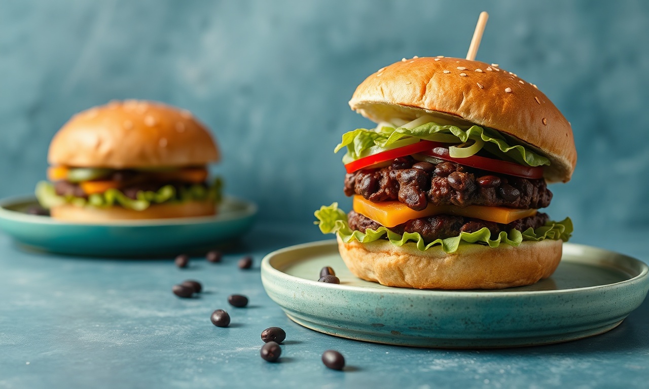 Hearty sweet potato black bean burgers: a delicious, tasty twist.