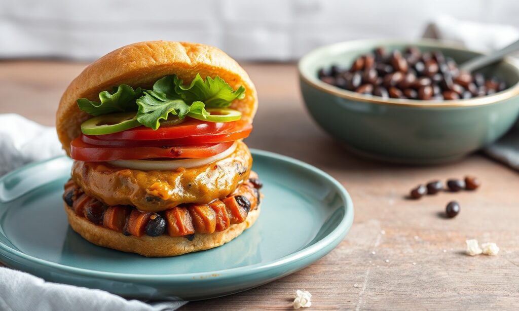 Hearty sweet potato and black bean burger recipe, best tasty twist.