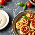 Delightful sun-dried tomato basil pinwheels recipe inspiration.