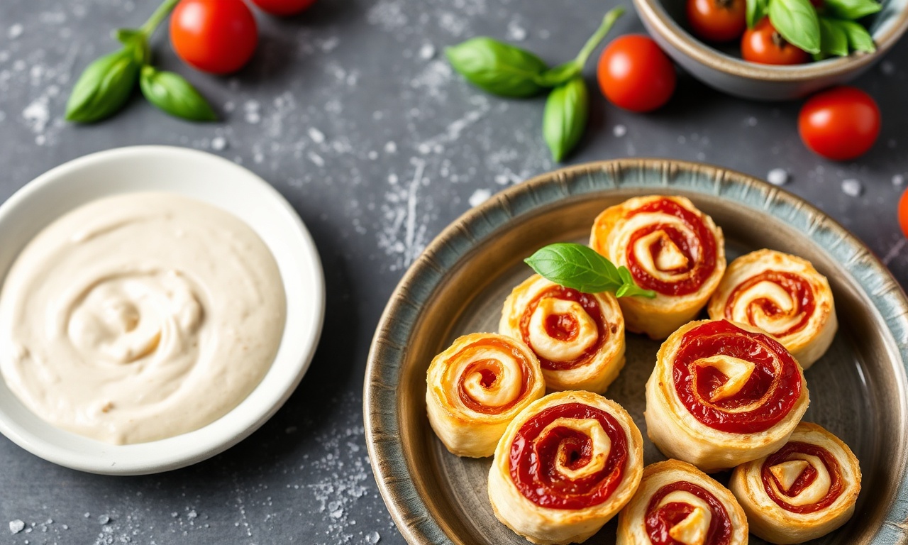 Delightful sun-dried tomato basil pinwheels recipe inspiration.