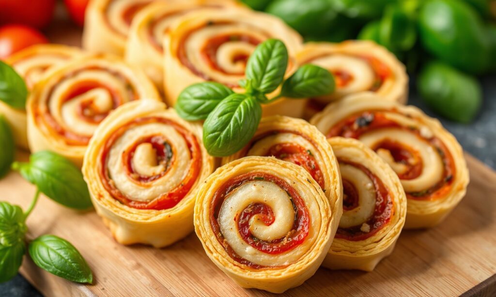 Delightful sun-dried tomato basil pinwheels recipe inspiration.