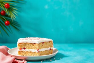 Creamy Coquito Tres Leches cake, a Caribbean delight.