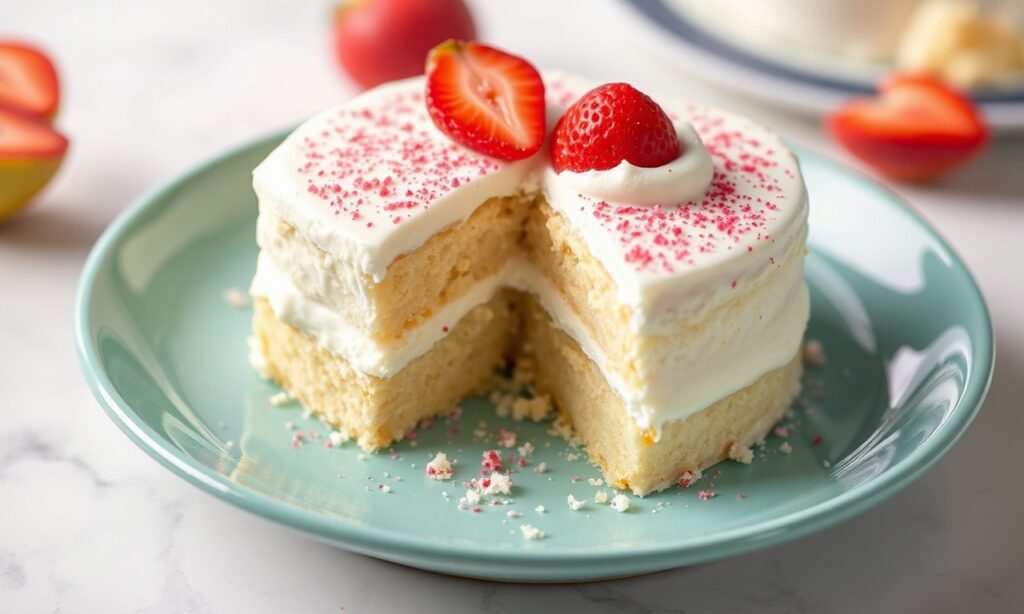 Coquito Tres Leches cake: creamy Caribbean delight, rich and delicious.