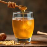 Golden Elixir: Fonio and honey drink, a magical, healthy beverage.