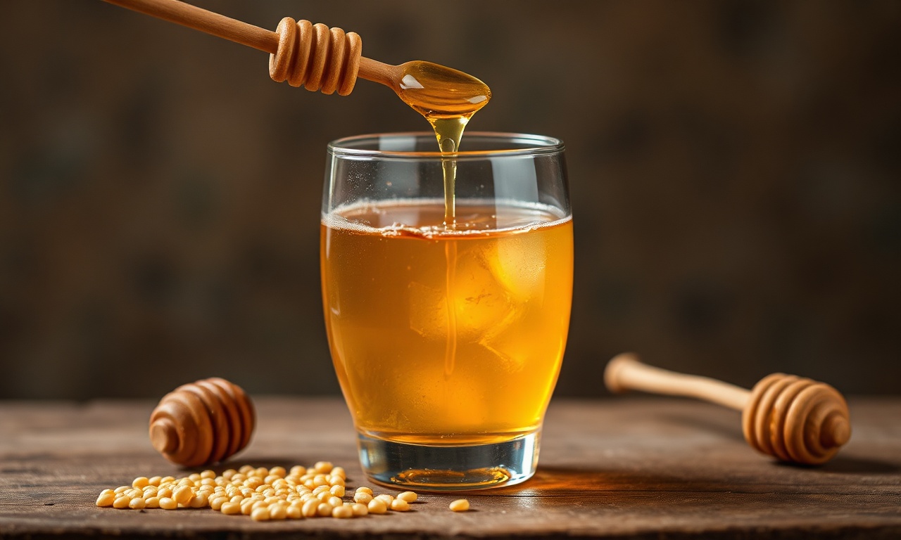 Golden Elixir: Fonio and honey drink, a magical, healthy beverage.