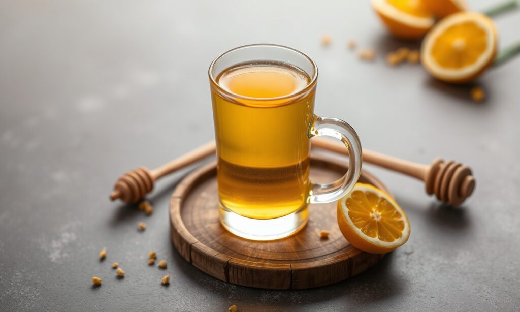 Golden Elixir: Fonio & Honey Drink, a magical, nourishing blend.