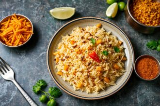 Poha Uncovered: Spiced flattened rice delight explored in this dish.