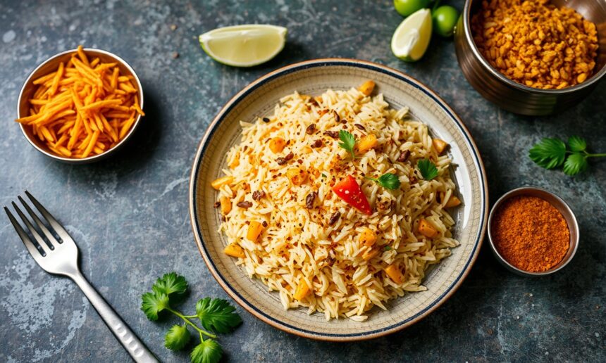 Poha Uncovered: Spiced flattened rice delight explored in this dish.