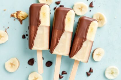 Chill Thrill: Decadent chocolate-dipped banana pops.