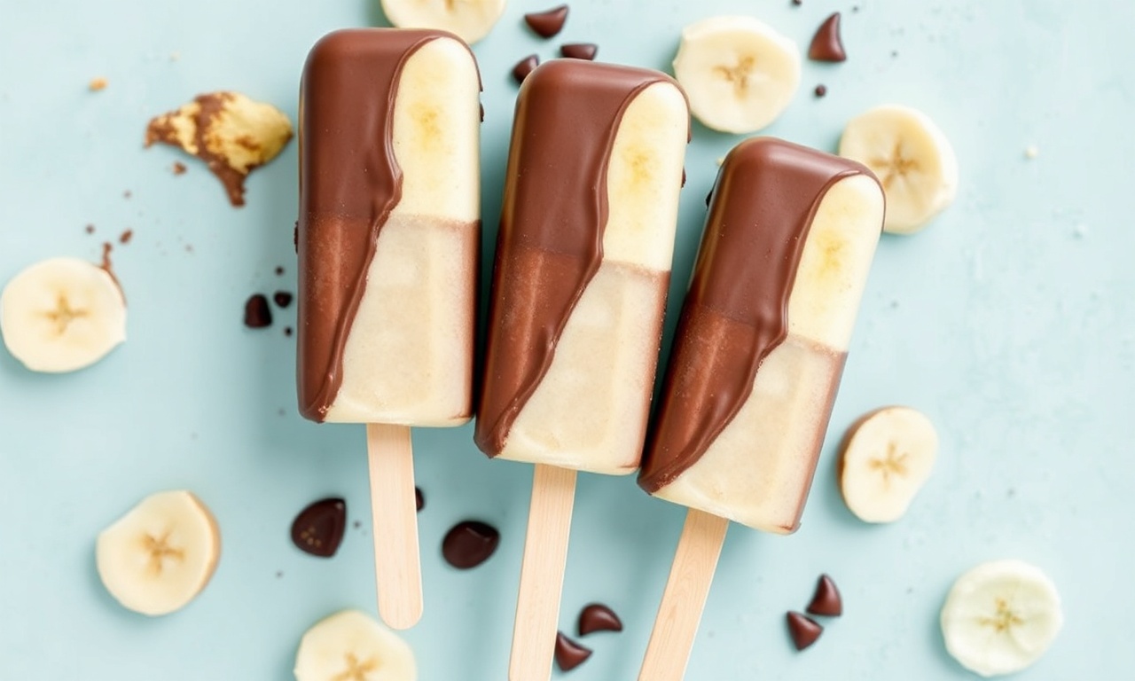 Chill Thrill: Decadent chocolate-dipped banana pops.