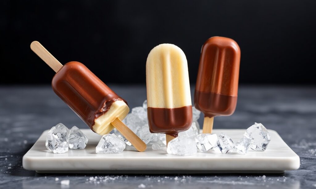 Chill Thrill: Decadent chocolate-dipped banana pops for a delightful treat.