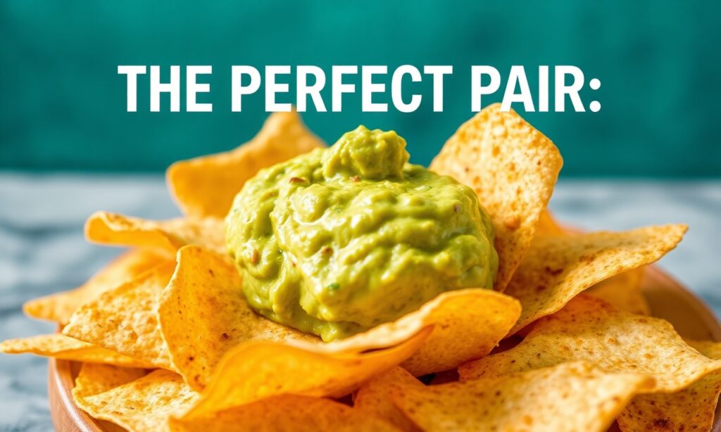 Perfect pair: Guacamole and crunchy tortilla chips.