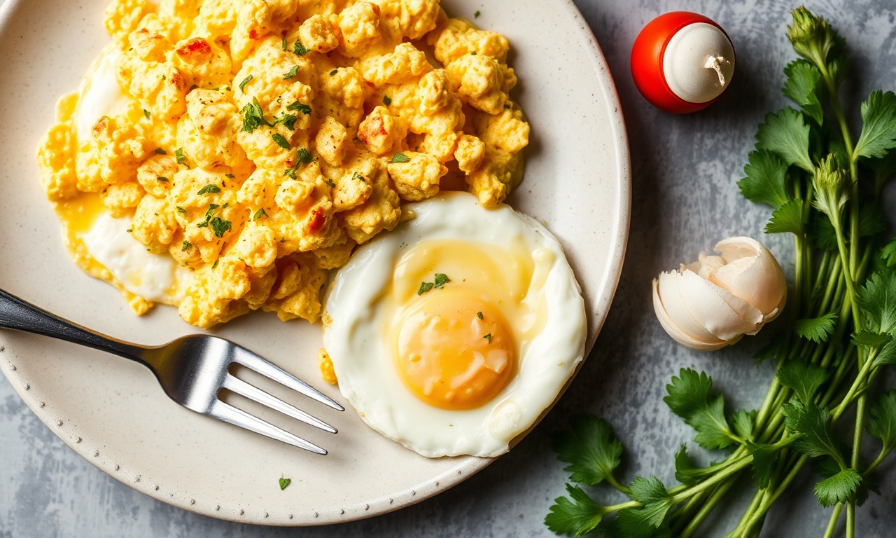 Dreamy cheesy scrambled eggs, rich, velvety, and indulgent breakfast.