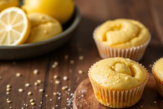 Zesty lemon poppy seed mini muffins, tiny joyful bites.