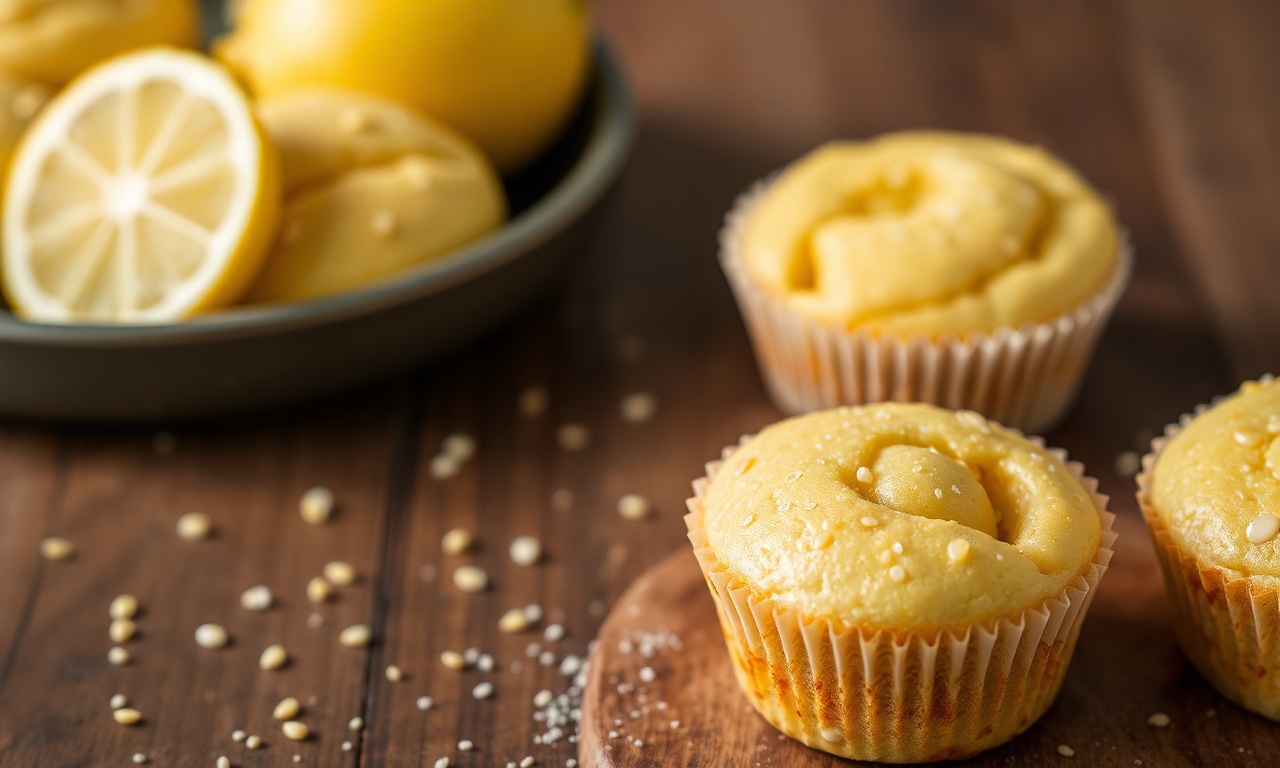 Zesty lemon poppy seed mini muffins, tiny joyful bites.