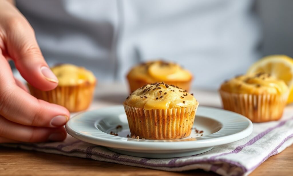 Zesty lemon poppy seed mini muffins: tiny, joyful bites.