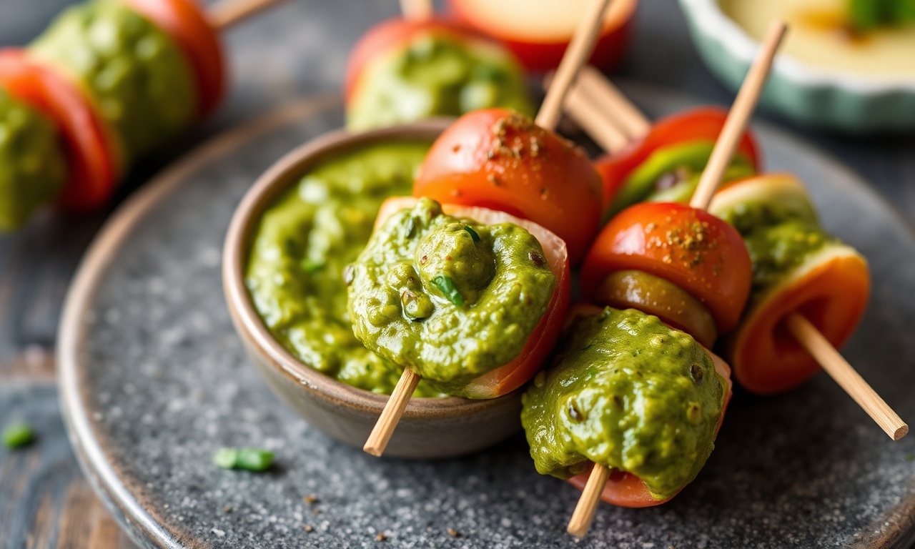 Irresistible pesto appetizer skewers, a perfect bite.