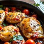 Savor flavor: Irresistible Tuscan chicken skillet recipe.