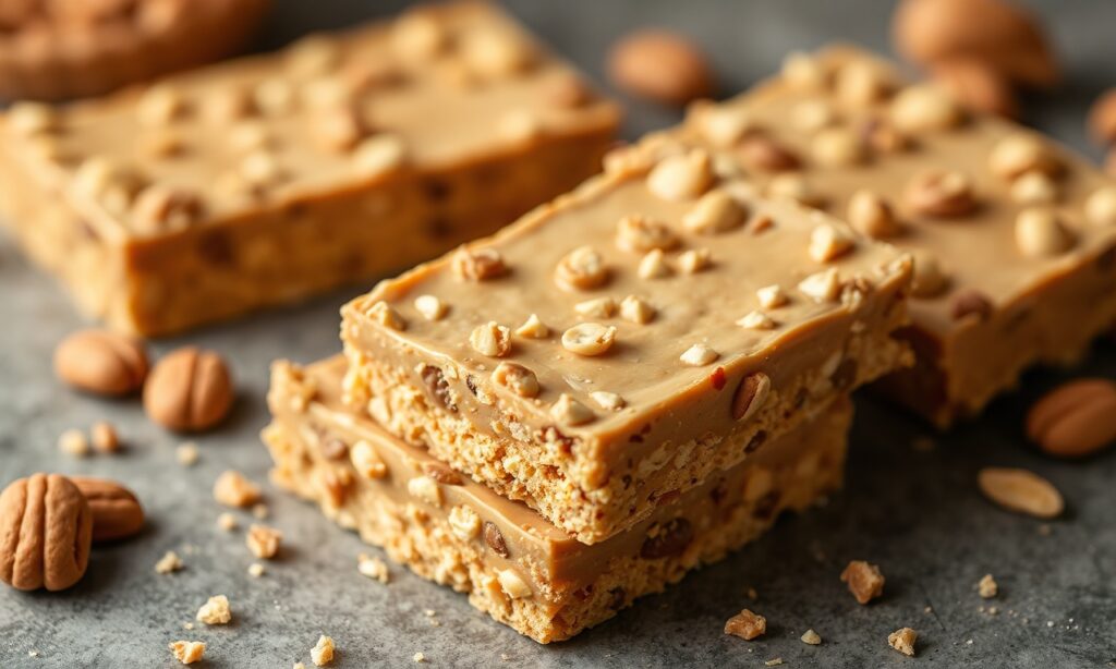Easy no-bake peanut butter bars, a comforting, effortless treat.