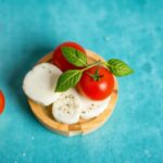 Perfect bite-sized cherry tomato mozzarella delights.
