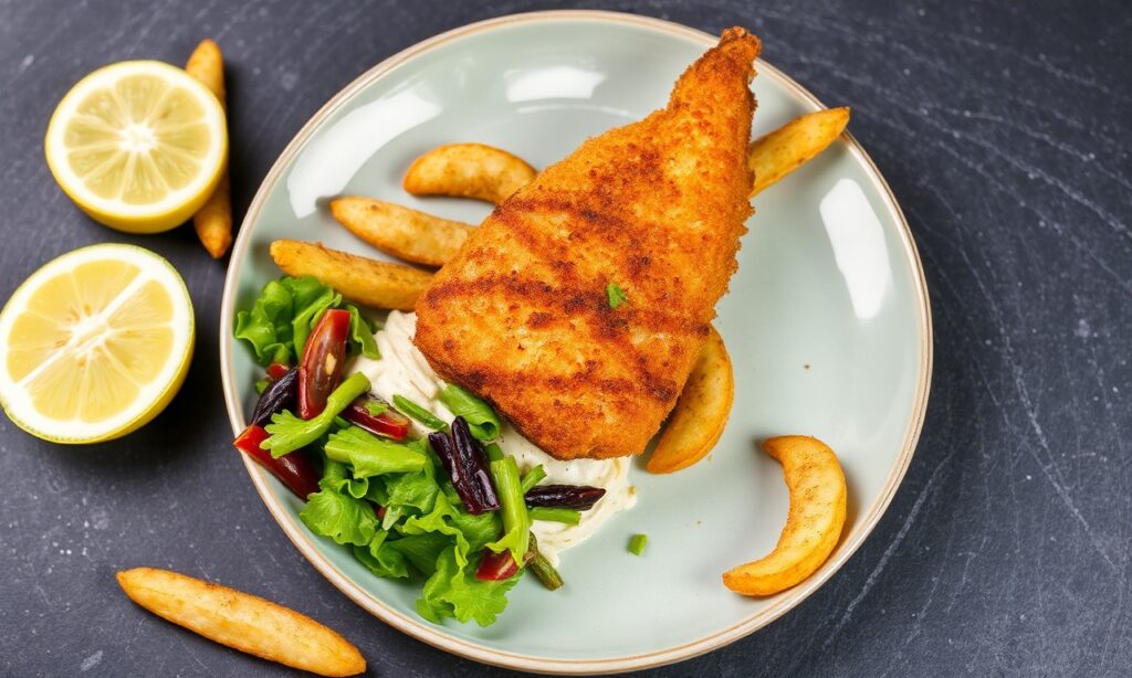 Crispy vegan fish and chips: Tempeh makes a delicious, conscious twist.