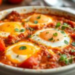 Delicious Keto Shakshuka recipe, a flavorful low-carb Mediterranean meal.