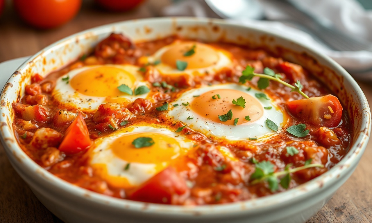 Delicious Keto Shakshuka recipe, a flavorful low-carb Mediterranean meal.