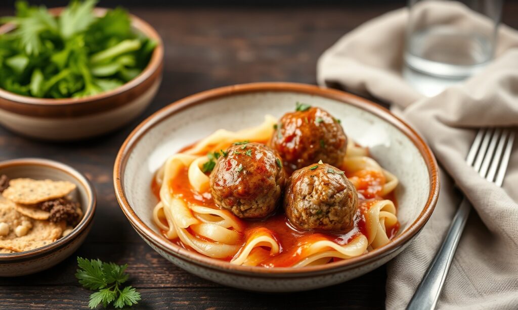 Plant-based Swedish meatballs: Nostalgic, nourishing, and compassionate delight.