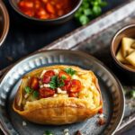 Spice up dinner with delicious samosa-stuffed baked potatoes.